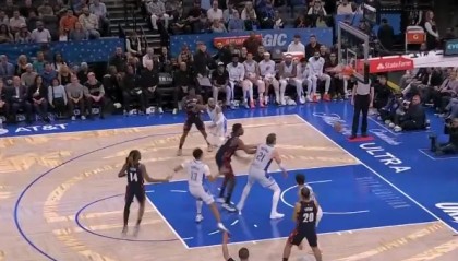 SPORTS-哈登运球干拔三分再中，开局3中3连砍8分3助攻